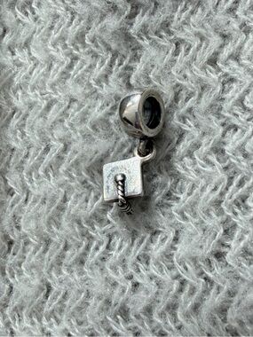 Pandora Silver Graduation Cap Dangle Charm
